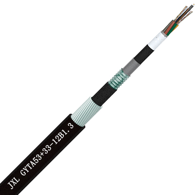 GYTA53+33 松套层绞式单细圆钢丝铠装光缆